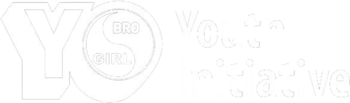 Logo reading "Youth Initiative" with "YO" in large text, containing smaller circles labeled "BRO" and "GIRL" inside the "O". Inquire about our pricing to get custom versions.